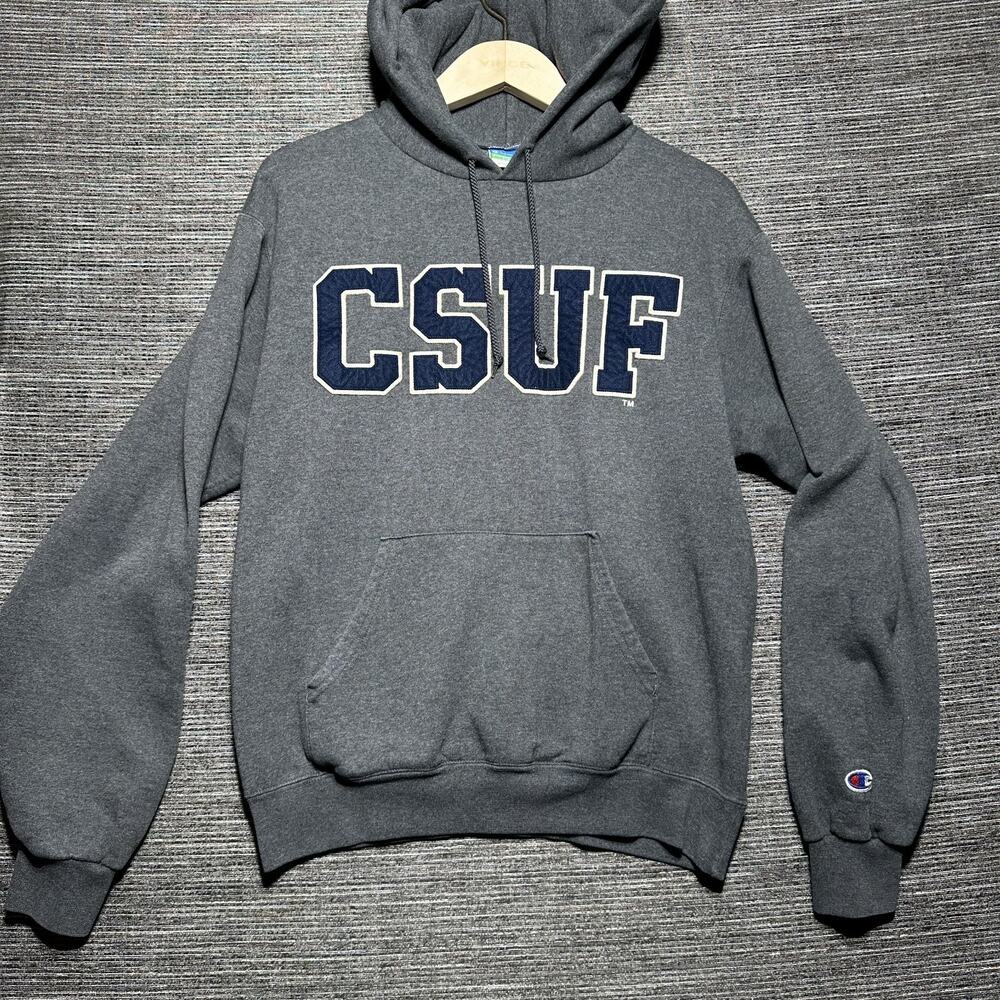 CSUF Hoodie Adult S Gray Pullover Cal State University Fullerton Embroidered
